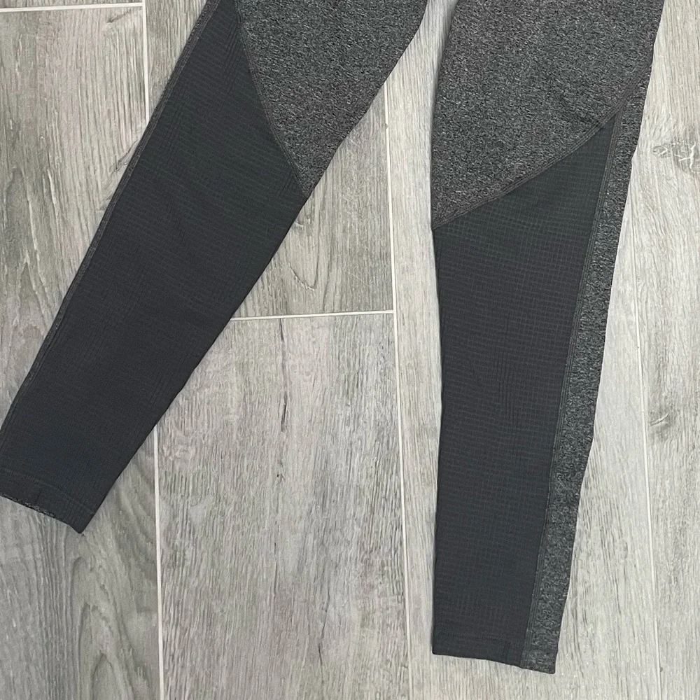 Nike Pro Warm Womens Small Gray Heather Dri FIT Training Tights Leggings NWT